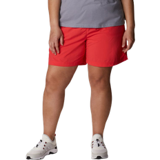 Columbia Women's Sandy River Shorts Plus Size - Red Hibiscus
