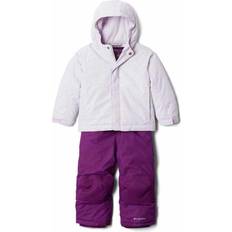 Overaller på salg Columbia Toddler's Buga Set - White/Purple
