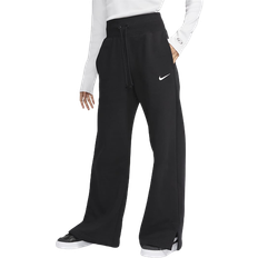 Nike Dame Bukser Nike Women's Sportswear Phoenix Fleece High Waist Sweatpants - Black/Sail