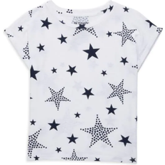 Hudson T-shirts Hudson Girl's Stars Graphic Tee - White