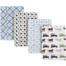 Hudson Baby Flannel Burp Cloth Cars 4-Pack