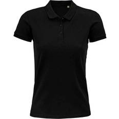 Sols Women's Planet Organic Polo Shirt - Black
