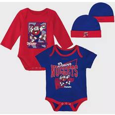 Mitchell & Ness T-shirts Mitchell & Ness Denver Nuggets Hardwood Classics Bodysuits & Cuffed Knit Beanies Set Infant