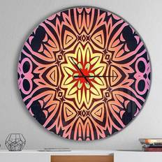 Abstract Geometric Flower Oversized Contemporary Wall CLock Wall Clock 23"