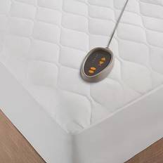 Queen Mattress Covers Beautyrest Microfiber Heated Mattress Cover White (203.2x152.4)
