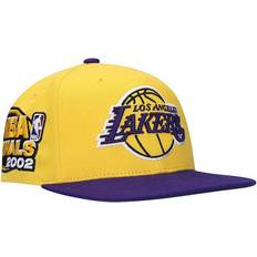 Mitchell & Ness Los Angeles Lakers 2002 Nba Finals Xl Patch Snapback Hat Men - Gold/Purple
