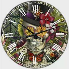 Design Art Baron In Bloom Wall Clock Wall Clock 23"