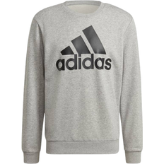 adidas Essentials French Terry Big Logo Sweatshirt - Medium Grey Heather/Black