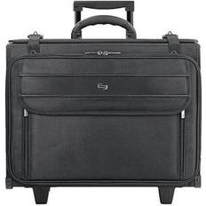 Polyester Computer Bags Solo New York Midtown Collection Morgan Laptop Rolling Briefcase, Black Polyester (B151-4) Black