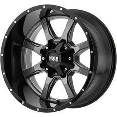 Car Rims Moto Metal MO970 18x9 6x135/6x139.7 18et 106.25mm Gloss Gray Center Gloss Black Lip Wheel