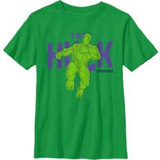 Marvel Boys' Text Pop Hulk Short Sleeve Graphic T-Shirt