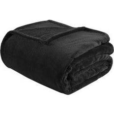 Intelligent Design Microlight Plush Blankets Black (233.68x228.6)