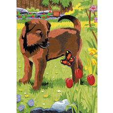 Royal & Langnickel Mini Color Pencil By Number Kits Puppy Butterfly