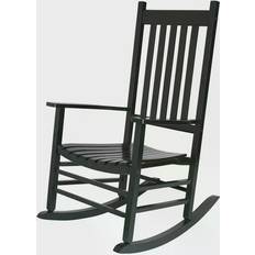 Outdoor black rocking chair ShineCompany Vermont Porch Rocking Chair 45.2"
