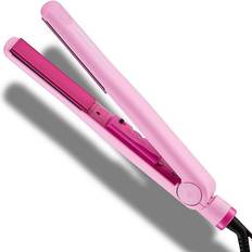 Pink Hair Straighteners Izutech Two-Tone Flat Iron Straightener 1"