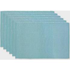 2-Tone Ribbed 6-pack Place Mat Blue (48.26x33.02)