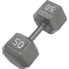 Cap Barbell Fitness Cap Barbell Cast Iron Hex Dumbbell 50lbs