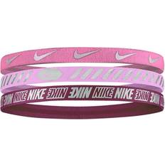 Damen - Lila Stirnbänder Nike Elastic Hair Bands 3-pack Unisex - Pink