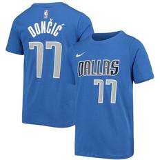 T-shirts Nike Luka Doncic Royal Dallas Mavericks Logo Name & Number T-Shirt Youth