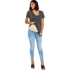 Motherhood Skinny Leg Sustainable Maternity Jeans Indigo