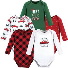Hudson Cotton Long-Sleeve Bodysuits - Christmas Gift ( 11115385)