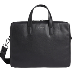 Laptop bag Calvin Klein Leather Laptop Bag - Black