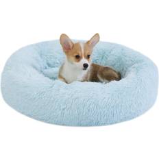 Dog Beds, Dog Blankets & Cooling Mats - Dogs Pets Best Friends by Sheri The Original Calming Donut Dog Bed in Shag Fur 30"x30"