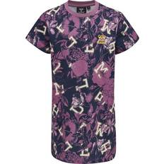 Mädchen UV-Pullover Hummel Drama T-shirt Dress-SS - Bordeaux (214575-3031-104)