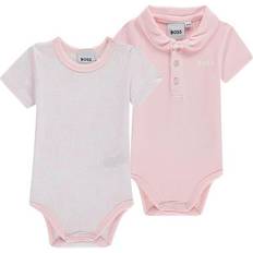 HUGO BOSS Baby Bodysuits 2-pack - Baby Pink