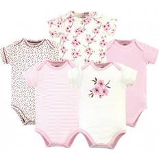Touched By Nature Organic Cotton Short Sleeve Bodysuits - Cherry Blossom