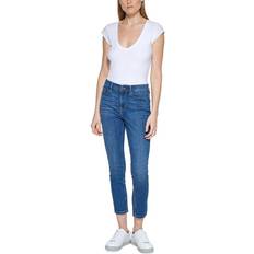 Calvin Klein Petite High Rise 27" Skinny-Leg Jeans - Malibu