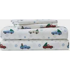 White Bed Sheets on sale Eddie Bauer Winter Outing Bed Sheet White, Blue (243.84x205.74)
