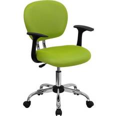 White Office Chairs Flash Furniture H2376F Office Chair 33.5"