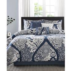 Textiles on sale Madison Park Vienna Bed Linen Blue (264.16x233.68)