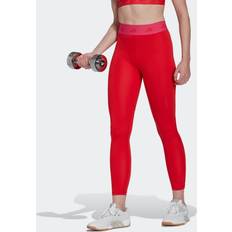Damen - Rot - W34 Hosen & Shorts adidas Techfit 7/8 Tights