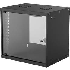Intellinet 714174 Network Cabinet, Wall Mount (Basic) 9U, 400mm Deep, Black, F