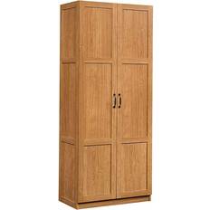 Inval Engineered Wood Mini Refrigerator/Microwave Storage Cabinet in Washed  Oak