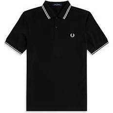 Grün - Herren Oberteile Fred Perry Twin Tipped Polo T-shirt