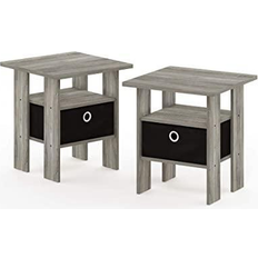 Furinno Andrey Bedside Table 15.8x15.8" 2