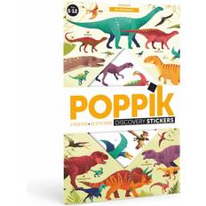 POPPIK,one Size,Multicoloured,DIS005 Discovery Sticker Kit Dinosaurs for Ages 5 and Above. Fun, Educational Poster Kit for Kids