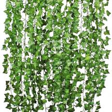 DearHouse 12 Strands Artificial Ivy Leaf Plants