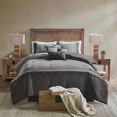 California King Bed Linen Madison Park Boone Bed Linen Gray (228.6x228.6)
