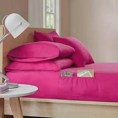 Pink - Queen Bed Sheets Intelligent Design Microfiber Bed Sheet Pink (259.08x228.6)