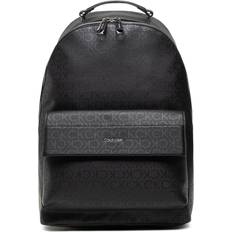 Calvin Klein Minimalism Logo Printed Backpack - Black