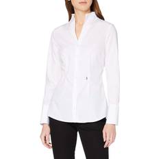 Damen - Weiß Hemden Seidensticker Women's CITY-BLUSE 1/1-LANG Slim Fit Long Sleeve Blouse, (White 1)