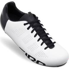 Silver Cycling Shoes Giro Men Empire Road Cycling Shoes, White/Black