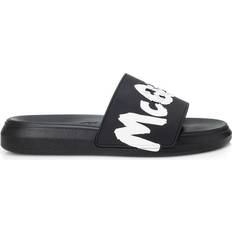 Alexander McQueen Slippers & Sandals Alexander McQueen Graffiti - Black/White