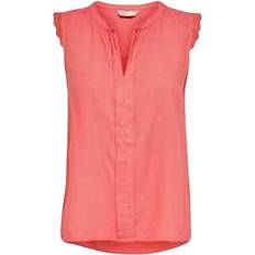 Men - White Blouses Only Womenss Kimmi Lace Trim Top in Rose Viscose