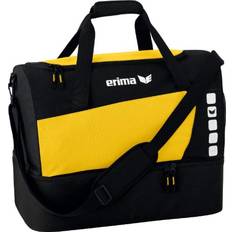 Erima Sports Bag with Bottom Compartment Yellow/Black, Medium