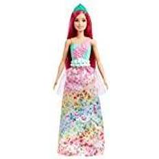 Prinzessinnen Puppen & Puppenhäuser Barbie Dreamtopia Princess Doll (Dark-Pink Hair) with Sparkly Bodice, Princess Skirt and Tiara, Toy for Kids Ages 3 Years Old and Up
